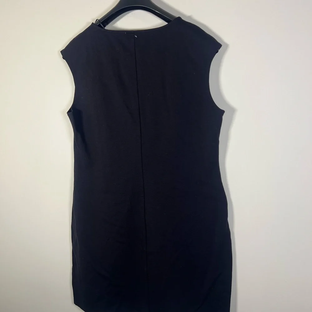 NWT Nine West Black Mini Sleeveless Dress Size XL Womens Minimalist Chic Neutral - Picture 10 of 11